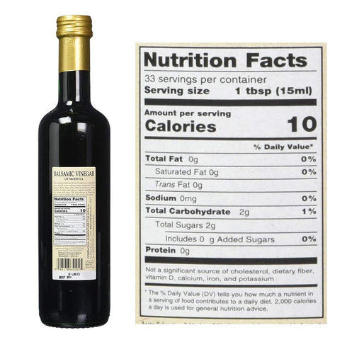 17 oz (Pack 4) Mantova Balsamic Vinegar of Modena, Perfect for Salad Dressing, Pasta, Ice Cream and Cocktails