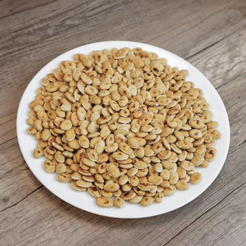 Visit the Store (0.5 lb) Royal Seafood USA Dried Fried White Hyacinth Bean White lablab bean Bai bian dou Chinese Bean