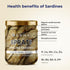 1180mg Omega-3 26.4oz (3 8.8oz), Pack 3 DOMA Premium Smoked Brisling Sardines (Sprats) in Olive Oil Wild-Caught, per