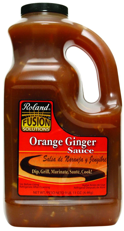 1 Pack 1 Roland Foods Fusion Solutions Orange Ginger Sauce, Specialty Imported Food, Gallon