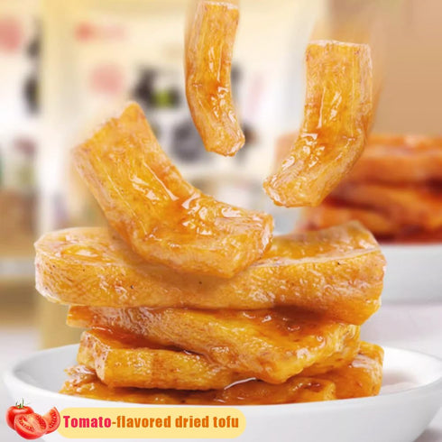 laweny tofu,6.34oz/180gsweet Dried tofu , tomato flavored dried and sour, delicious bean flavor, non fried, non greasy