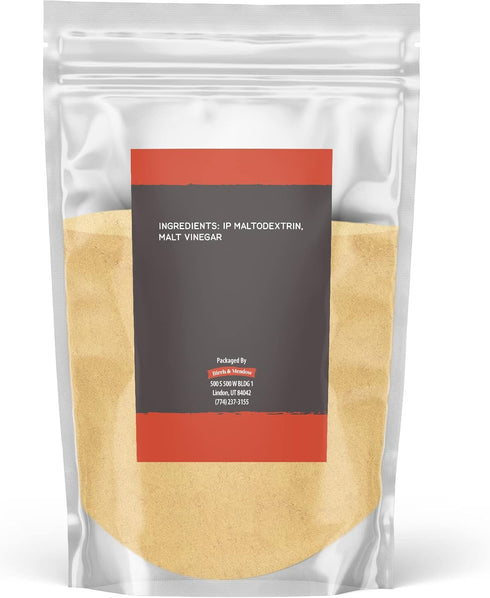 BIRCH & MEADOW Malt Vinegar Powder - Tangy & Sweet Flavor, Easy to Use