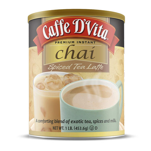 Caffe D'Vita Spiced Chai Latte Mix - Chai Tea Latte Powder Mix,