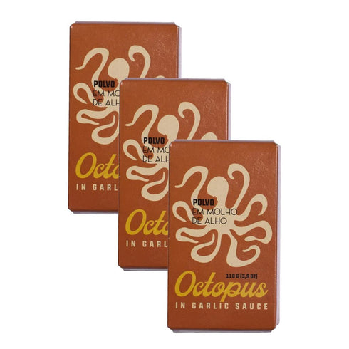Ati Manel Spanish Octopus Canned in Garlic Sauce | Wild Caught, B Vitamins, Omega-3