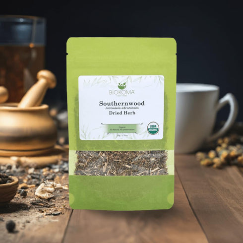 50g 1.76oz Biokoma Organic Southernwood Dried Herb Loose Artemisia abrotanum Digestive Calming Botanical Insect