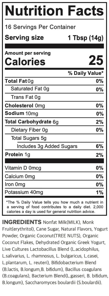 8 14 4 8oz Bag(16 3 Pumjil Coconut Yogurt Smoothie Mix with Billion Probiotic Live Cultures, Strains Balanced