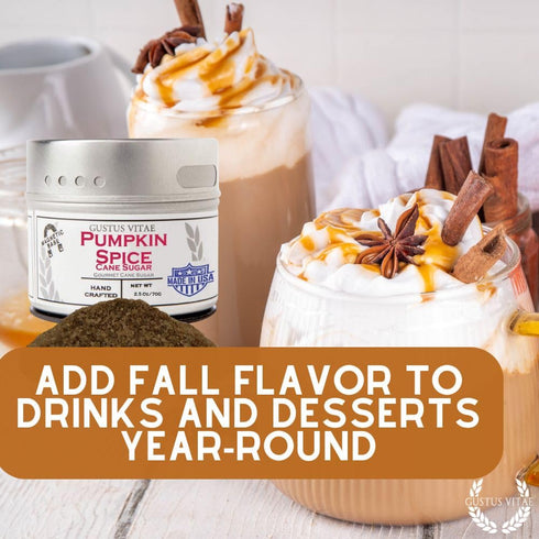 1:1 GlP-1 #92 Pumpkin Spice Cane Sugar | Artisanal Infused Sugar | Replacement For Plain Sugar | Gourmet Sweetener |
