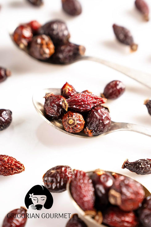 GRIGORIAN GOURMET 8 OZ (227g) Rosehip Berries Whole & Dried Wild-Harvested from Armenias Mountains | Naturally