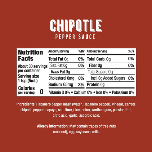 Melinda’s Chipotle Hot Sauce 5oz - Gourmet Sauce with Chipotle Peppers, Keto, Kosher, Vegan, Gluten Free