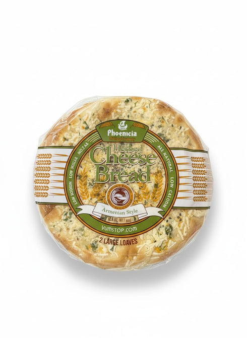 Generic Phoenicia Herbed Akawi Cheese Bread 2 Pieces (411g Total) | Authentic Middle