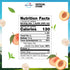6 Pack 15.3 oz Mogu Mogu Peach Iced Tea with Nata de Coco (Coconut Jelly) Chewy Bubble Tea Alternative, Refreshing