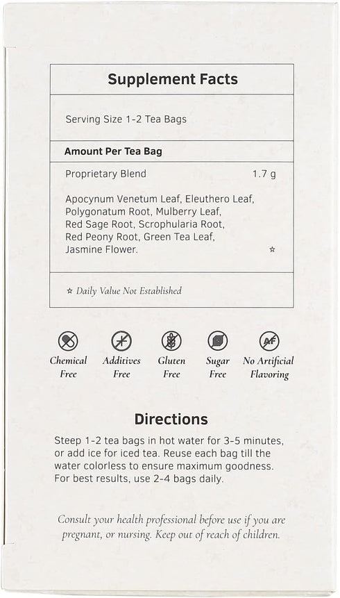 Health King Blood Pressure Herb Tea, 20 Count Box, Teabags