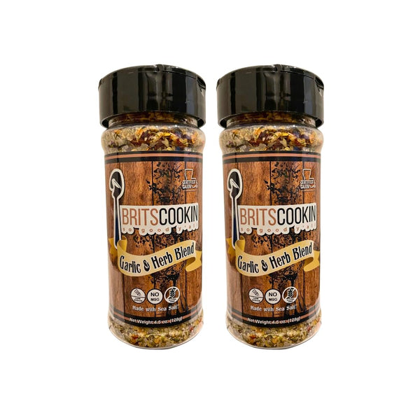 Britscookin Garlic & Herb Seasoning, 4.5 oz, Pack of 2