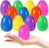 Biubumtu 24Pcs 3.15'' Plastic Bright Easter Eggs Assortment, Fillable Easter Eggs Empty Bulk, Perfect for Easter Egg