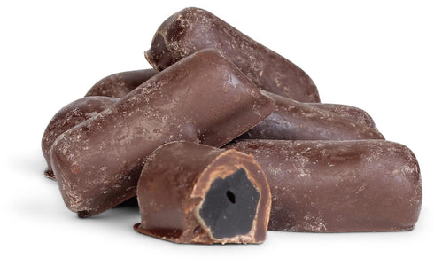 Chocolate Covered Black Licorice Bits by Its Delish, 2 lbs Bag Bulk