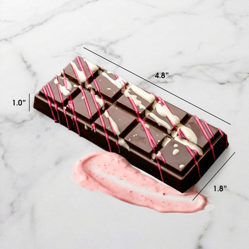 2.47oz (1 Pack) Dubai Chocolate Bar Strawberry Crush Premium Chocolate with Strawberry & Crispy Kataifi Filling Dubai