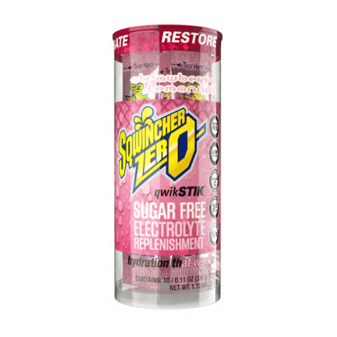 Sqwincher ZERO Qwik Stik, Sugar Free Electrolyte Powdered Beverage Mix, Assorted Flavors, 40 Sticks