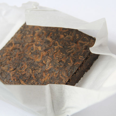 Jinglong Tea Factory - Puerh Tea Brick No19 - Premium Ripe Pu-erh Tea (100g / 3.6 Ounce)