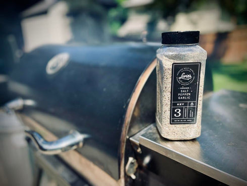 28.4 oz Livias Salt Pepper Garlic Seasoning | Award-Winning SPG Seasoning with Kosher Salt, Coarse Black Pepper