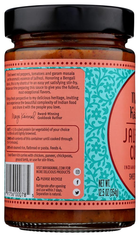 Simmer 12.5 6 Maya Kaimal Jalfrezi Curry Medium Indian Sauce, Ounce -- per case. by Maya Kaimal