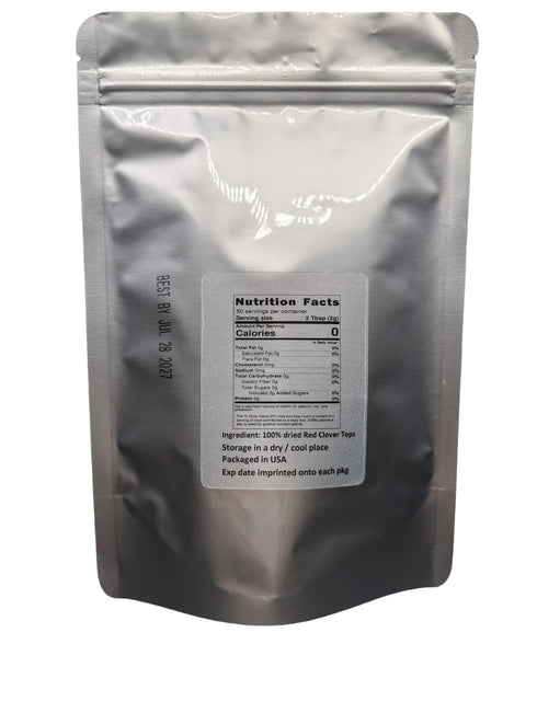 Red Clover Leaf & Flowers, Dried Trifolium pratense by Nature Tea, 4 oz