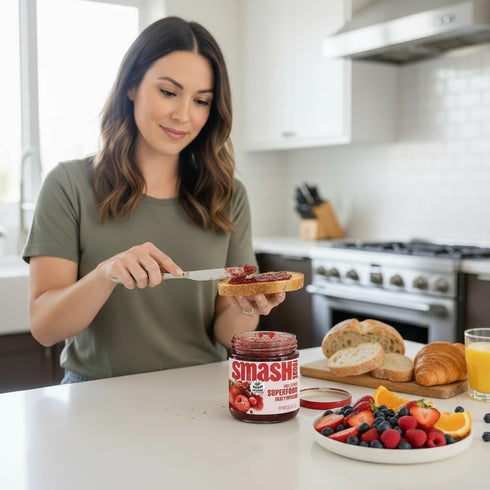 Smash Foods 8 oz Very Berry Superfood Fruit Spread, No Sugar Added