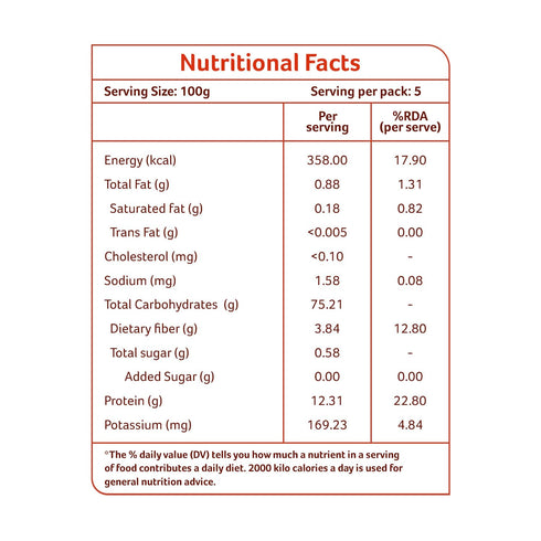 500g Organic Tattva Semolina Coarse Rawa Suji, USDA Organic Certified