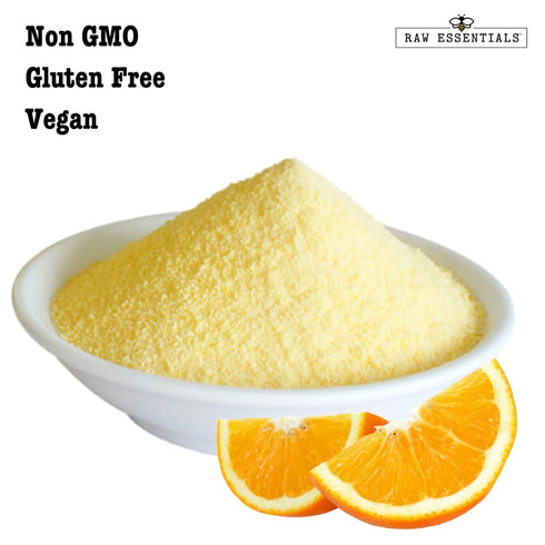 Orange Juice Powder -Tangy and Sweet - Great addition to Baked Goods, Beverages, and Seasonings - Smoothie Ingedient - Non GMO - Gluten Free - Vegan - 8 Ounce Bottle