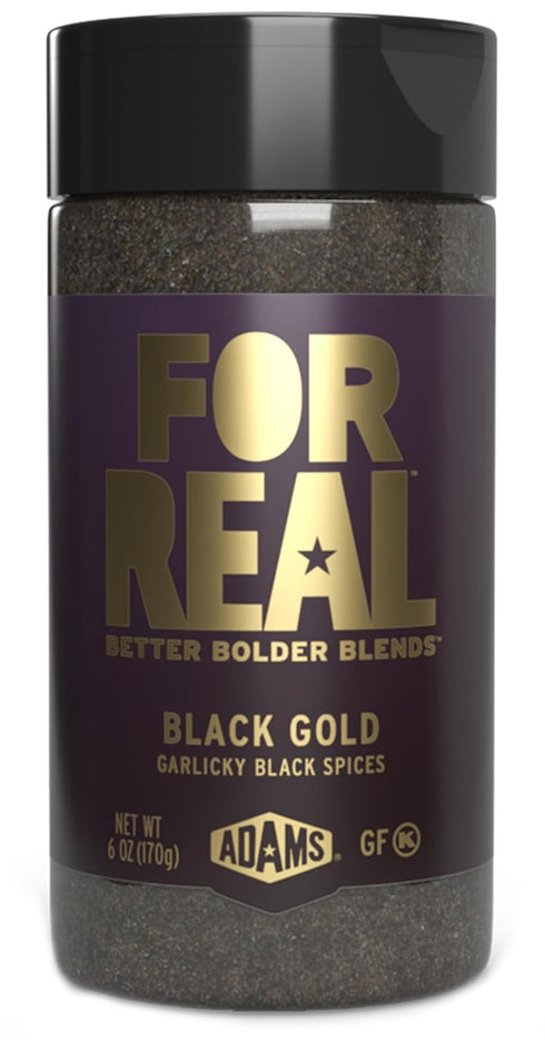 FOR REAL Black Gold Seasoning - Garlicky Black Garlic, Pepper & Black