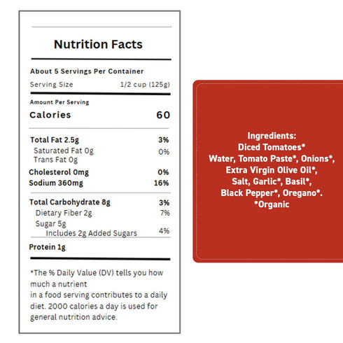 24oz (Pack 3) Dave's Gourmet Organic Hearty Marinara Pasta Sauce - Thick & Savory Tomato Garlic Blend - Marinara Sauce