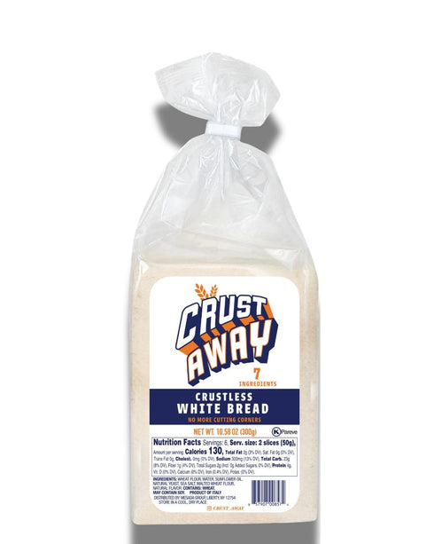 CRUST AWAY Pack 2 Crustless Bread, White Sandwich Bread, No Crusts, Ready for Lunch & Kids Meals Non-GMO, Kosher, All
