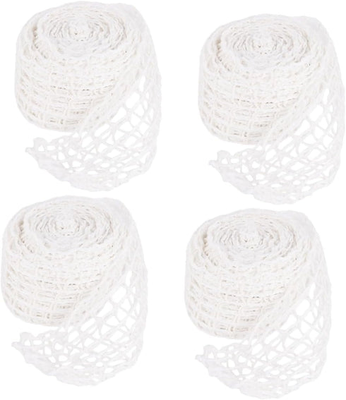 Cabilock 4 Rolls Roasting Net for Meat Beef Netting Roll Sausage Netting