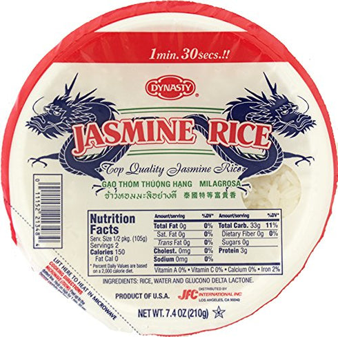 Dynasty Jasmine Cooked Rice, 7.4 Ounce