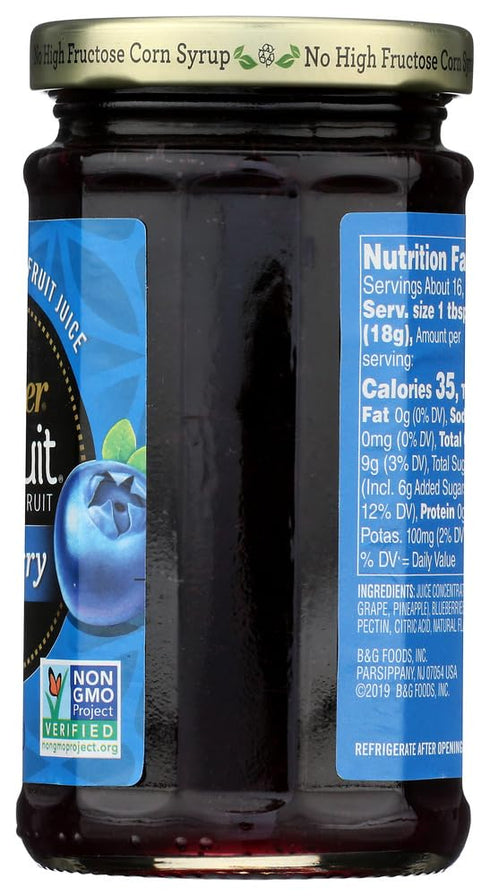 Polaner 10 oz All Fruit With Fiber Blueberry Spreadable Fruit