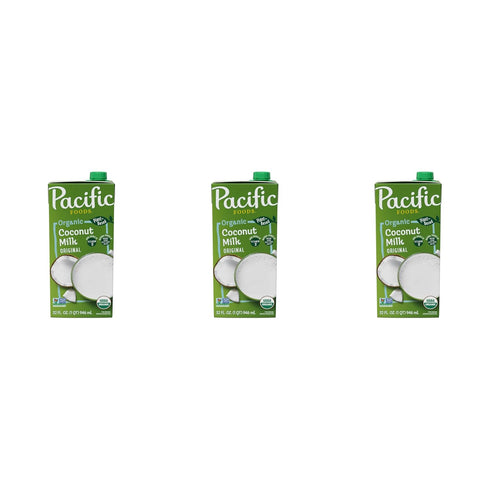 Pacific Foods Organic Coconut Milk, Plant Based Milk, 32 oz Carton (Pack