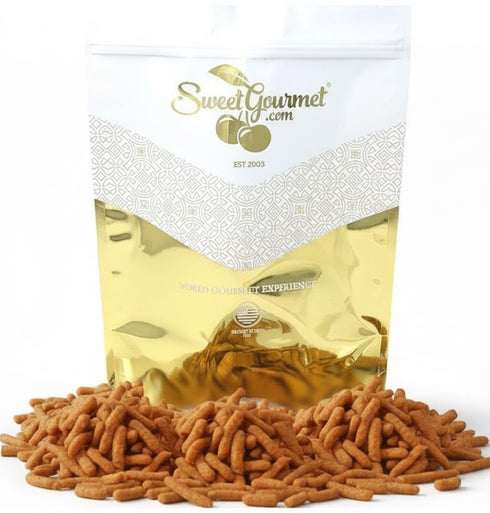 SweetGourmet Cheddar Sesame Sticks, Cheese Flavored Crunchy Snack, 2 Pound Bag, No