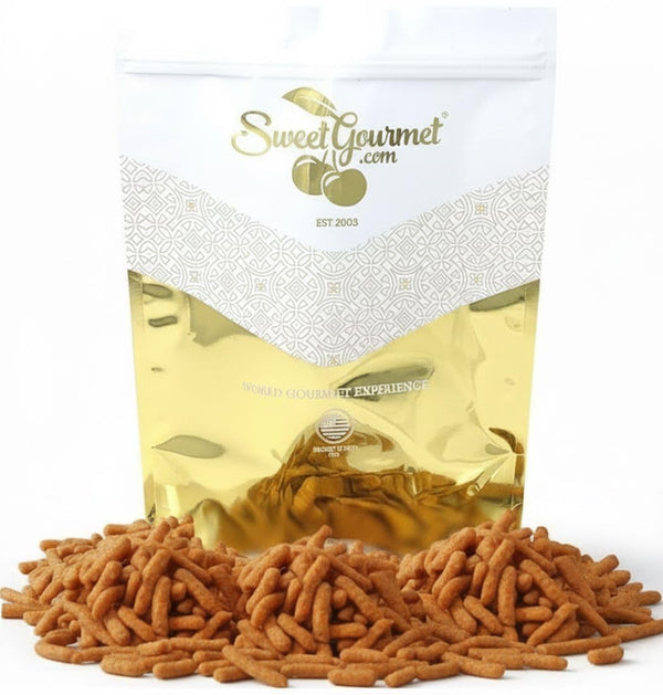SweetGourmet Cheddar Sesame Sticks, Cheese Flavored Crunchy Snack, 2 Pound Bag, No