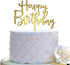 Happy Birthday Cake Topper, Mirror Gold Acrylic for Birthday Party Decorations