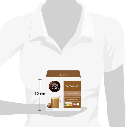 Pack 6, 6 16 Nescaf Dolce Gusto Caf au lait, of x Capsules
