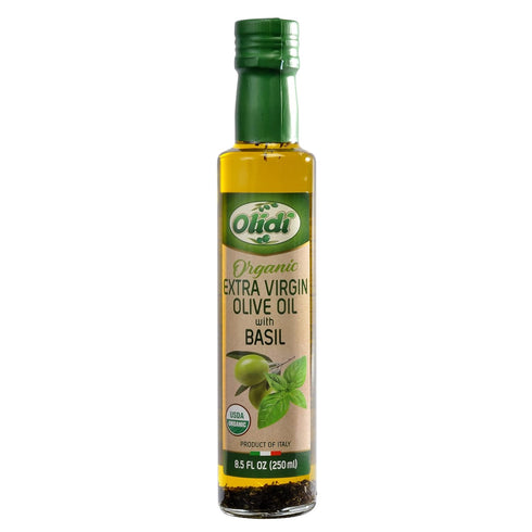 Olidi Basil Infused Extra Virgin Olive Oil 8.5 oz (Pack of 2)