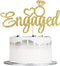 Engaged Cake Topper for Engagement Wedding Party Decorations Supplies