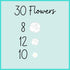 30 White Icing Flowers by Simply Sucr | Small Edible Sugar Roses | Wedding Cake Decorations & Favors | Royal Icing