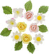 Global Sugar Art Summer Blossom, Roses and Leaves Edible Sugar Cake &