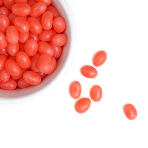 1 Pink Jelly Beans, Pound Bulk Bag, Pink Candy, Strawberry Flavor, The Hampton Popcorn & Candy Company