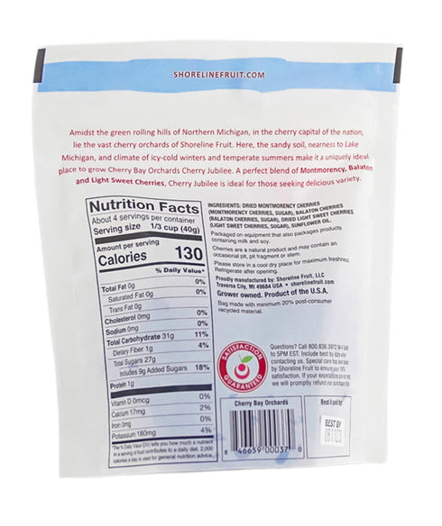 Pack 6oz 12oz) 100% Cherry Bay Orchards Dried Cherry Mix of Two Bags (Total - Includes Montmorency, Balaton and Light