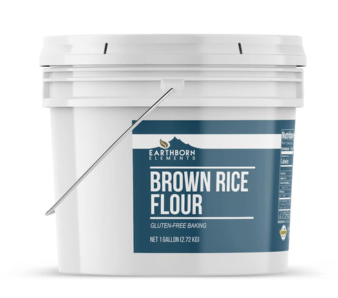 1 Earthborn Elements Brown Rice Flour Gallon Bucket, Gluten-Free, Baking