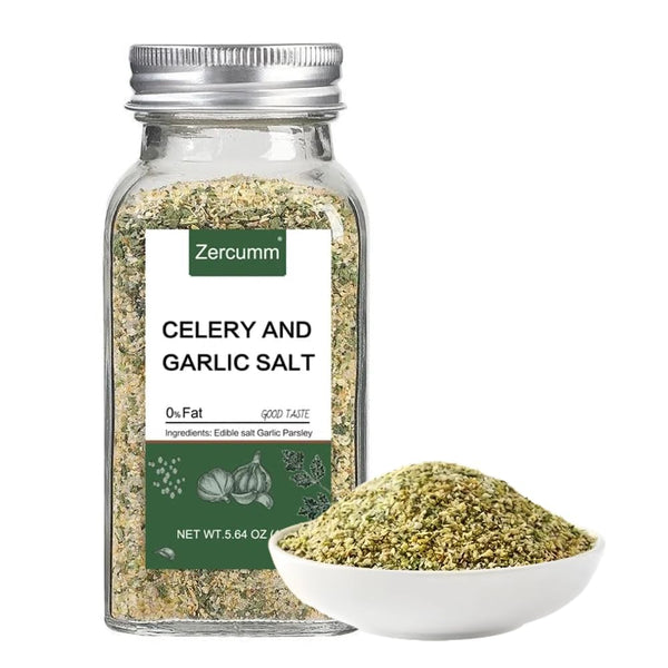 Parsley Garlic Salt, 5.64 oz (160g) - All-Natural Seasoning Blend, No MSG,