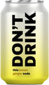 Dont Drink - Lemon Ginger - Prebiotic Soda - Electrolytes, 100% Vitamin