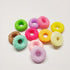 picocosmxiruo 25Pcs Multicolor Fruit Rings Cereal Cabochons, Assorted Fruit Donut Cabochons, Faux Food,Fake Food,Fake