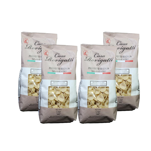 Casa Rovigatti Orecchiette, 100% Italian Durum Wheat Semolina Pasta, Bronze Extruded, Artisanal,